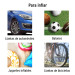 Inflador portátil para auto, 12 V, PRETUL