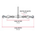 Tensor de cadena con matraca, 1/2" - 5/8", FIERO