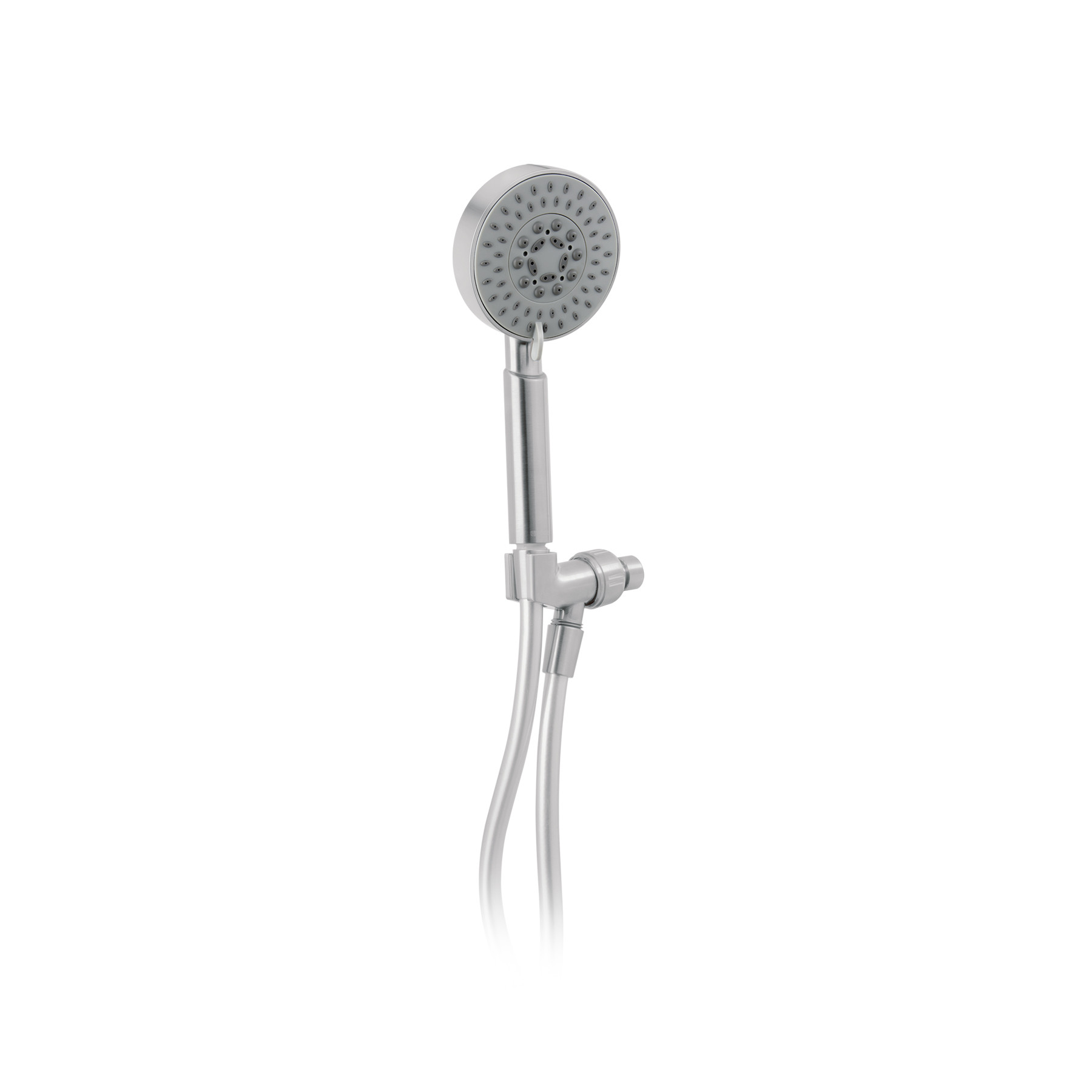 Regadera satín de teléfono 4" con soporte, FOSET ELEMENT