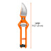 Tijera para poda 9-1/2" forjada cuchilla de paso, TRUPER