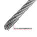 Metro de cable flexible 3/16" de acero 7x19 hilos, 75 m