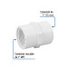 Adaptador hembra de PVC 1", FOSET