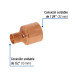 Reducción bushing de cobre 1-1/4 x 1/2", FOSET