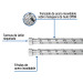 Manguera para boiler, acero inox. 1/2"H x 1/2"H, 40 cm