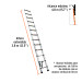 Escalera telescópica,13 peldaños, tipo II, capacidad 102kg