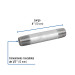 Niple de acero galvanizado 1/2" x 4", FOSET