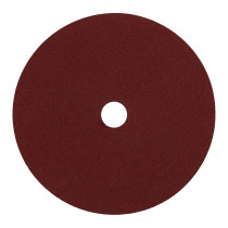 Disco de lija de 7" con respaldo de fibra, grano 120, TRUPER