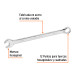 Llave combinada extralarga 14 mm x 220 mm de largo, EXPERT