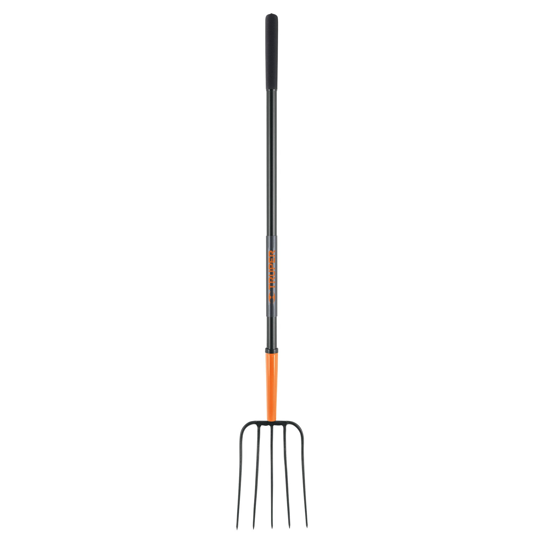 Bieldo para paja, 5 dientes, mango largo de acero 48" TRUPER