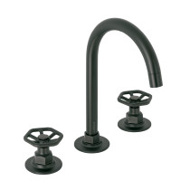 Mezcladora p/lavabo,taladros separados,redondos,negro, TÚBIG