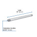 Niple de acero galvanizado 1/2 x 10", FOSET