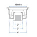 Coladera 5" universal,ABS, rejilla cromada 1/4 vuelta, FOSET
