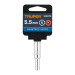 Dado largo de 5.5 mm, 6 puntas, cuadro 1/4", TRUPER
