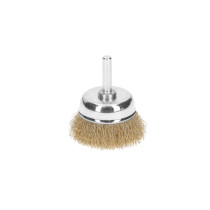 Carda de copa 1-3/4" alambre fino para taladro, TRUPER