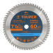 Disco sierra 7- 1/4" para madera, 60 dientes centro 5/8"