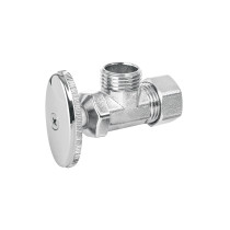 Llave angular 1/2", multivuelta, barrilito, BASIC