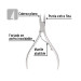 Alicate para pedicure 5" cabeza plana punta extrafina,PRETUL