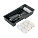Kit de rodillo para pintar, 4" (maneral, charola y 5 felpas)