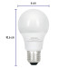 Foco LED 8W (60W) A19, con 3 tonos de luz, VOLTECK