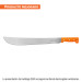 Machete estándar 18" cacha naranja remachada, TRUPER