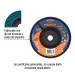 Disco laminado 7" grano 80 centro 7/8", plástico, TRUPER