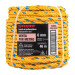 Metro de cuerda amarilla de polipropileno 6 mm, rollo 46m