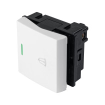 Interruptor para timbre, 1.5 módulos, línea Toledo, BASIC