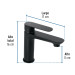 Monomando corto para lavabo, negro, FOSET RIVIERA