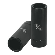 Dado largo impacto de 13/16", 6 puntas, cuadro 1/2", TRUPER