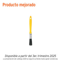 Brocha uso general de 1/2" con mango de plástico, PRETUL