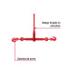 Tensor de cadena con matraca, 1/4" - 5/16", FIERO