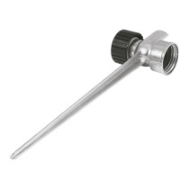 Estaca metálica universal 8" dos vías, para aspersor, TRUPER