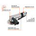 Esmeriladora angular neumática 4-1/2", TRUPER