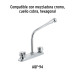 Cuello tipo cobra p/mezcladora de fregadero de manerales hex