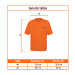 Playeras naranja estampada 100% algodón