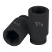 Dado largo de impacto de 1-3/8", 6 puntas, cuadro 3/4"