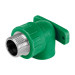 Codo oreja 90° PPR, 3/4", macho con inserto metálico, FOSET
