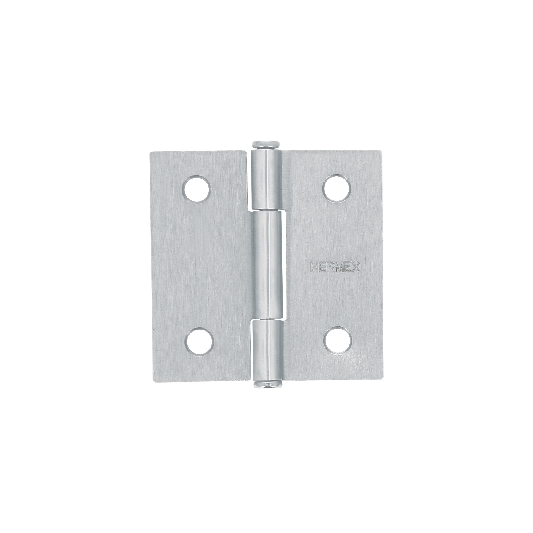 Bisagra cuadrada 2", satinado, cabeza plana, HERMEX