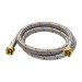Manguera para gas, aluminio, 3/8" flare, 100 cm, FOSET BASIC