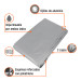 Lona de polietileno reforzada 5 x 7 m, gris, 180g/m2, TRUPER