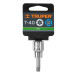 Dado punta torx T-40, cuadro 3/8", TRUPER