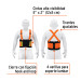 Faja lumbar naranja con cintas de alta visibilidad,EG,TRUPER