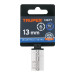 Dado de 13 mm, 6 puntas, cuadro 3/8", TRUPER
