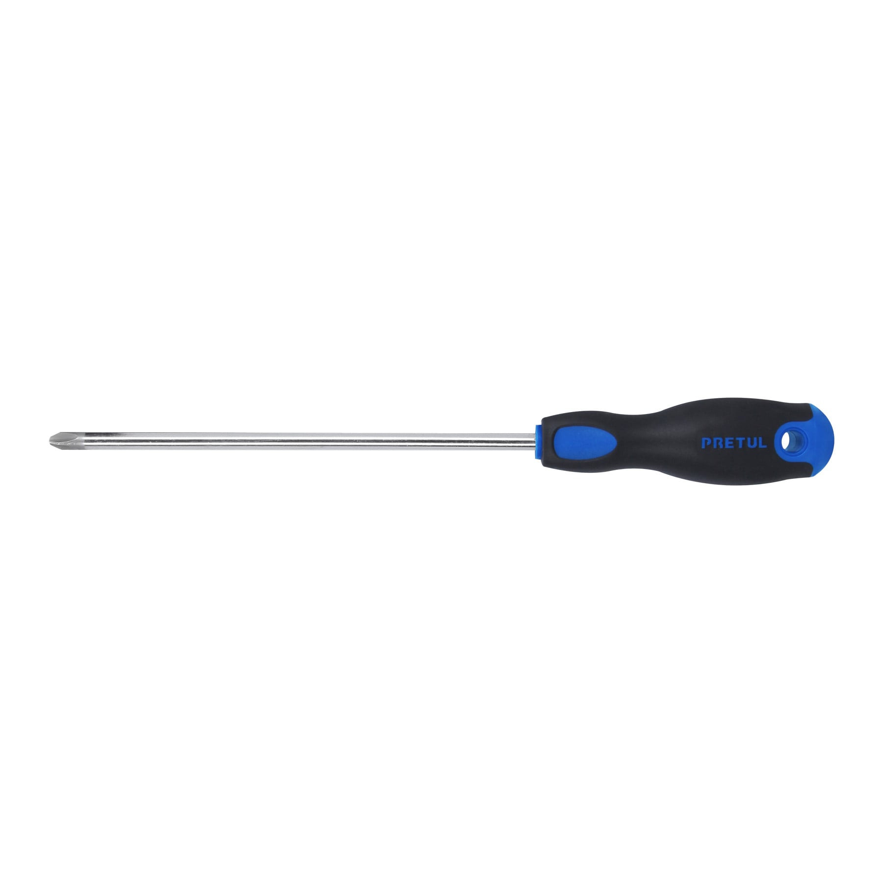 Desarmador de cruz 5/16" x 8" mango Comfort Grip, PRETUL