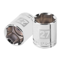 Dado de 27 mm, 6 puntas, cuadro 1/2", TRUPER