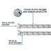 Manguera para boiler, acero inox. 3/4"H x 3/4"H, 40 cm