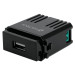 Módulo USB, línea Italiana, color negro, VOLTECK