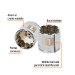 Dado de 1", 12 puntas, cuadro 3/8", TRUPER