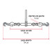 Tensor de cadena con matraca, 1/4" - 5/16", FIERO