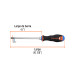 Desarmador de cruz 5/16" x 6" mango Comfort Grip, TRUPER